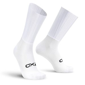 Oxyburn Calze ciclismo aerodinamic performance AERO SOCKS 1697 White