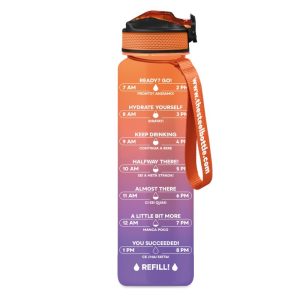 The Steel Bottle Borracce Motivazionali - 1L - 3 MWB Purple&Peach