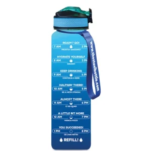 The Steel Bottle - Borracce Motivazionali - 1L - 3 MWB Blue&Aquamarine