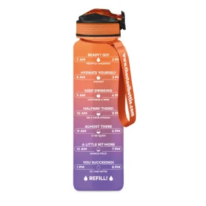 The Steel Bottle Borracce Motivazionali - 1L - 3 MWB Purple&Peach
