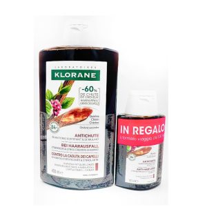 Klorane Chinina Shampoo Fortificante & Stimonate alla Chinina 400 ml + 100 ml omaggio