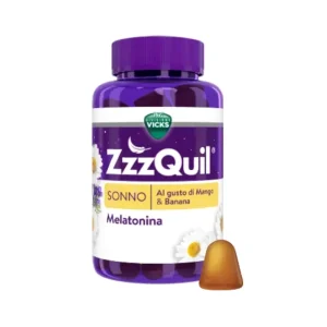 ZzzQuil NATURA Melatonina – 30 pastiglie gommose gusto Mango Banana
