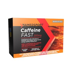 Caffeine FAST - 60cpr Sii il primo a recensire questo prodotto Caffeine Fast è una formulazione in compresse a base di caffeina (200mg/dose giornaliera), arricchita con estratto di Bacopa (Bacopa monnieri (L.) Wettst.) parte aerea estratto secco titolato 20% in bacosidi) e Vitamine del Gruppo B. La sua formulazione è stata studiata per risponderle alle esigenze di chi ricerca un supporto per gestire affaticamento e concentrazione durante l’attività sportiva, in caso di sforzi intensi o prolungati. La Caffeina contribuisce a migliorare la resistenza fisica e a ridurre la percezione dello sforzo durante l’attività fisica prolungata. L’estratto di Bacopa Monneri agisce in sinergia contribuendo alle facoltà cognitive (concentrazione, lucidità, riduzione di stress e affaticamento mentale).